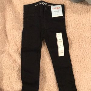 Toddler girl black jeggings